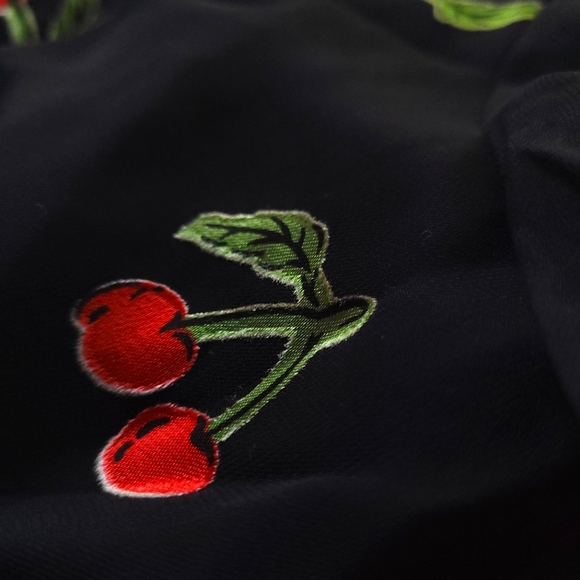 🍒NWT🍒 FL&L CHERRY PRINT DRESS - Picture 12 of 12